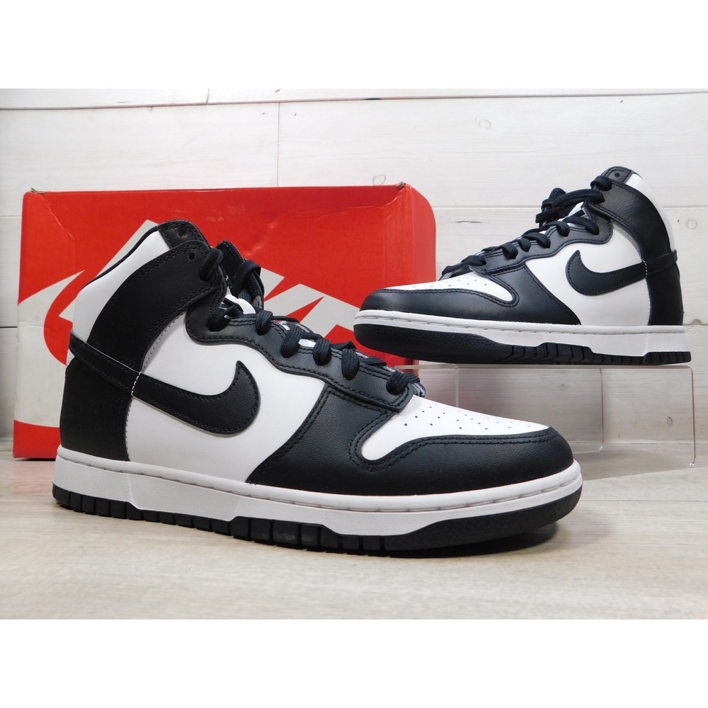 Nike Dunk High Top Panda Black White Retro Sneakers DD1399-105 Mens Size 10 NEW